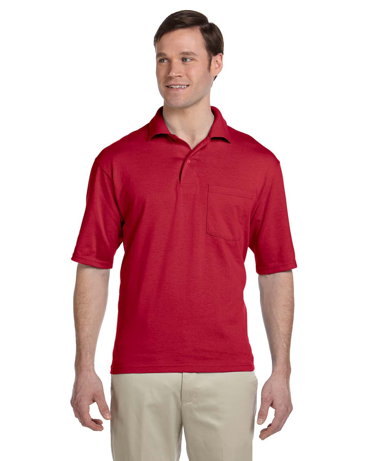 Jerzees Adult 5.6 oz. SpotShield Pocket Jersey Polo - 436P