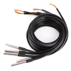 Temperature Probe Sensor,5Pcs Temperature Probe Sensor Cable Thermometer Waterproof Temperature Sensor Ultra Responsive