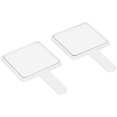 thumbnail image 2 of Makeup Mirror, Cosmetic Tool, 2Pcs Handheld Makeup Mirror,  For Makeup Bag White,Rose Red,Black, 2 of 8