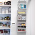 thumbnail image 3 of Simple Houseware Over Door 4 Clear Window Pocket Organizer with 3 Pockets Grey, 3 of 5