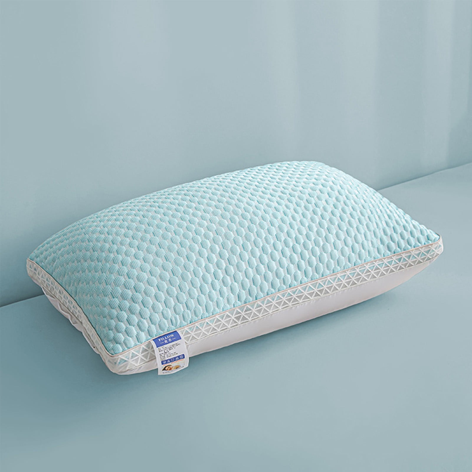 Danhjin Latex Pillows Hotel Pillow Adjustable Orthordic Ergonomic Pillow for Back Side And Stomach Sleeper Made of Friendly Fabric Hotel Quality Firm Pillow Filling Supportive Pillow