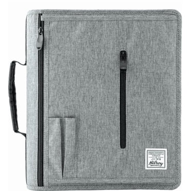 Hilroy 2″ Zipper Ring Binder- Grey