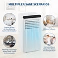 thumbnail image 2 of 8,000 BTU Portable Air Conditioner,3-in-1 Portable AC Unit,Quiet AC with Fan & Dehumidifier, LED Display, Remote, Sleep Mode, Window Kit for Home, Bedroom, Office, 2 of 7