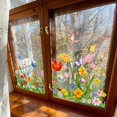 thumbnail image 4 of Floral Bouquet Window Cling Stickers Reusable Removable Decorative Film for Home, 4 of 4