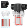 thumbnail image 4 of Unique Bargains 1/2 Inch Water Pump Strainer Filter, Pipe Water Pump Strainer with 200 Mesh Stainless Steel Filter Screen, 4 of 6