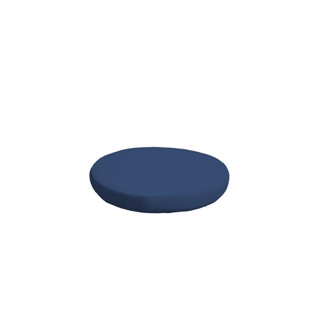 Cover for Round Ottoman Cushions 6 inches thick in Navy