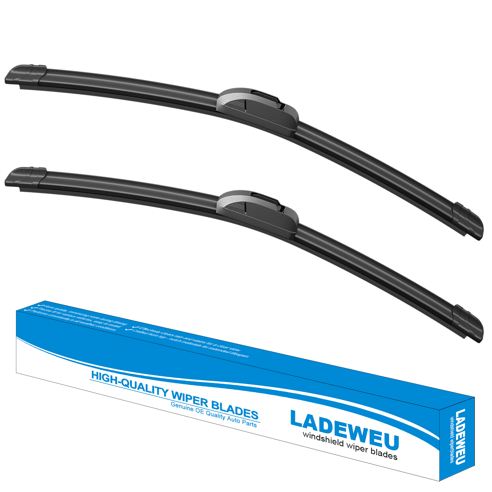 2 Wipers 22"+22" for Ford F-150 97-2025 Expedition 2008-2025 Cadillac Escalade 2008-2019 Ram 2500 11-25 All Weather Original Equipment Automotive Replacement Front Windshield Wiper Blade (Pack of 2)