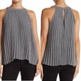 thumbnail image 1 of Catherine Malandrino Blouse Plissée à Carreaux Sans Manches Doublée Taille S Neuf, 1 of 1