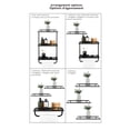 thumbnail image 2 of Era Soho Three Tier Wall Shelf, 16.14x29.76in, Matte Black, 2 of 7