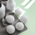 thumbnail image 4 of Boovnll 6 Pcs Balles de Sécheuse, Balles de Sécheuse Réutilisables en Plastique pour Assouplir le Tissu, Lessive Réutilisable, Remplacer le Tissu de Séchage, Libération des Plis, Fournitures de Nettoyage, Balles de Sécheuse, 4 of 9