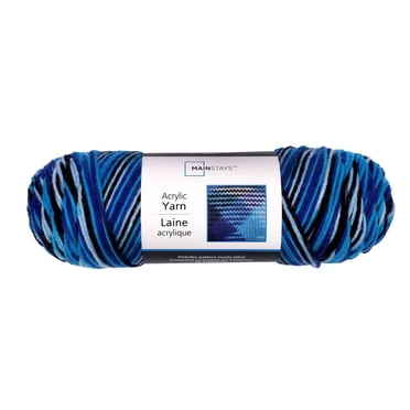 Laine acrylique moyenne Mainstays, mélange violet, 5 oz 285 yards