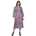 thumbnail image 1 of Moomaya Printed WoMen's Robe Dressing Gown With Pockets Bath Robe Girls, 1 of 6