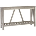 thumbnail image 1 of HOMCOM Farmhouse Console Table with Storage Shelf Anti-tipper for Entryway, 1 of 10