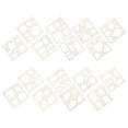 thumbnail image 3 of Miangastore Ensemble de 16 Pcs de Ressources d'Apprentissage de Gabarits de Formes Primaires Aide au Traçage Géométrique, 3 of 8