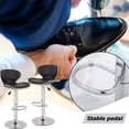 thumbnail image 4 of Bar Stools Counter Height Adjustable Bar Chairs With Back Barstools Set of 2 PU Leather Swivel Bar Stool Kitchen Counter Stools Dining Chairs, 4 of 7
