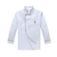 thumbnail image 1 of relayinert White Unisex Chef Coat Uniform Made With Polyester Comfortable To Wear Unisex Chef Jacket white（long sleeve） XXL, 1 of 6