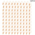 thumbnail image 1 of 100Pcs Câble Jetable Zip Liens Anti Vol Auto Verrouillage Cravate Valise Chaussures Sac Étiquette Étiquette (Orange), 1 of 10