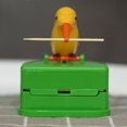 thumbnail image 2 of Toothpick Box Toothpick Storage Case Automatic Dispenser Bird Shape dispenser; toothpick ABS Plastic Holder, Yellow, Green, 2 of 8
