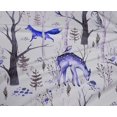 thumbnail image 5 of oneOone Polyester Spandex Medium Blue Fabric Deer Sewing Material Print Fabric By The Yard 56 Inch Wide, 5 of 5