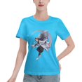 thumbnail image 1 of T-Shirt Basique à Manches Courtes pour Femmes Demon Slayer Ninja Papillon, 1 of 6