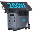 thumbnail image 1 of ABOK Ark3600 Portable Power Station+200W Solar Panel 3600W 3840Wh Solar Generator for Home, Off-Grid Living, Camping, RVs & Power Outages, 1 of 9