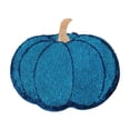 thumbnail image 1 of Deeceymbur Halloween Fall Pumpkin Shape Bath Floor Mat 23.62x15.75 Inch Blue Plush Rug Non-slip Washable Absorbent Floor Doormat for Thanksgiving Hotel Decor, 1 of 6