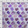 thumbnail image 2 of oneOone Polyester Spandex Purple Fabric Food Sewing Craft Projects Fabric Prints By Yard 56 Inch Wide, 2 of 3