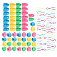 thumbnail image 1 of Fdit Sewing Supplies,90Pcs Bobbin Thread Buddies Silicone Clamps Fixing Clips Plastic Sewing Supplies, 1 of 10