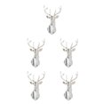 thumbnail image 2 of Decodeary Personalized Home Style With 3D Mirror Deer Wall Stickers Acrylic 3D Deer Head Mirror Wall Sticker Multifunctional silver M 5Set, 2 of 6