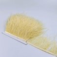 thumbnail image 4 of serony 1 Yard Dyed Ostrich Feather Fringe Trim Ribbon Embellishment Beige, 4 of 5