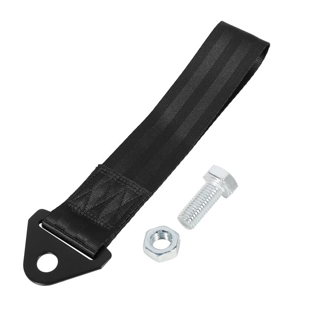 Unique Bargains Red Universal Vehicle Replacement Towing Hook Bumper Trailer Belt Strap