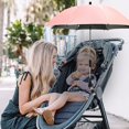 thumbnail image 5 of Stroller Umbrella Waterproof 360° Adjustable Rotating Umbrella (Pink), 5 of 5