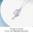 thumbnail image 3 of PVCS Ladies Fashion Moon Splash Galaxy Necklace Clavicle Moon Tassel Pendant Necklace, 3 of 8