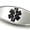 Black, variant on MedicEngraved Surgical 316L Stainless Steel Medical ID 9mm Curb Link Bracelet with Enamel Medical Tag - Medical Engraving Included