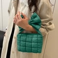thumbnail image 2 of SIYTUAU Pleated Bow Bag Womens Handbag Shoulder Solid Color Crossbody Bag For Daily Use In Green Color Green, 2 of 6