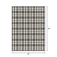 thumbnail image 3 of Mainstays Indoor Modern Plaid Machine-Tufted Gray and White Area Rug, 3' x 4', Machine Washable, Non-Slip Backing, 3 of 5