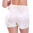 thumbnail image 4 of Women Lace Pettipants Slip Faux Silk Shorts Safety Pants Underwear Underpants, 4 of 5