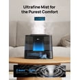thumbnail image 4 of DREO Home 1.0 Gal Cool Mist Humidifier with Digital Display, Black,with Diffuser and Nightlight, 32 Hour Long Runtime for Home, 4 of 10
