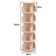 thumbnail image 2 of TOYTEXX Organisateur d'Étagère à Livres Empilable à 5 Niveaux, Rotatif à 360°, pour Adultes et Enfants – Usage à la Maison et au Bureau - Beige, 2 of 4