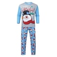 thumbnail image 3 of Family Matching Christmas Pajama Sets Snowman Top Pants 2PCS Christmas PJs Bodysuits, 3 of 8