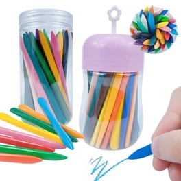 Shuttle Art 48 Crayons En Gel Twistables : Lavables, Effet Craie-Aquarelle, Parfaits Pour Enfants Sur Papier, Verre Et Miroir