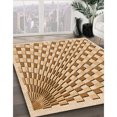 thumbnail image 3 of Ahgly Company Tapis d'Intérieur Lavable en Machine Carré Transitionnel Marron Or, 8 Pieds Carré, 3 of 7