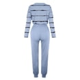 thumbnail image 4 of TIMIFIS Sky Blue Track Suits for Women Set Fall Casual 2 Piece Outfits Sweatsuit Long Sleeve Matching with Pants Sweatsuits with Pockets - Spring/Summer, 4 of 5