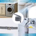thumbnail image 3 of MYG Universal Washing Machine Dishwasher Drain Hose Extension Kit 1M Flexible Plastic Waste Water Pipe with Connector and Clips for Appliance Positioning, 3 of 8