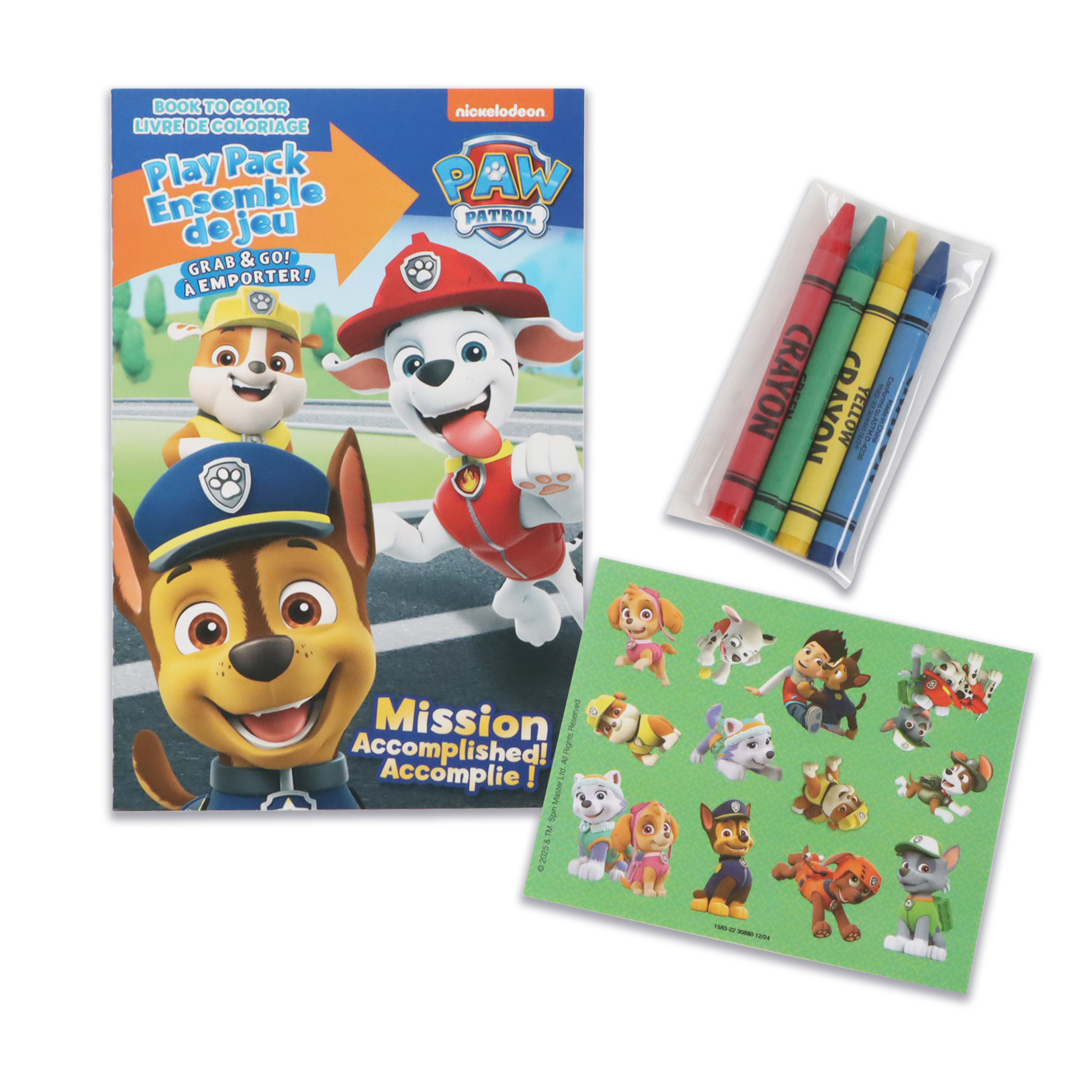 Pack d'activités de coloriage Grab & Go de la Pat' Patrouille pour Enfants