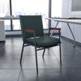 thumbnail image 2 of Bowery Hill Fabric/Metal Multipurpose Stacking Arm Guest Chair in Green, 2 of 9