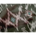 thumbnail image 4 of oneOone Silk Tabby Fabric Geometric Ikat Printed Fabric 1 Yard 42 Inch Wide, 4 of 4