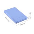 thumbnail image 4 of Amdohai USB2.0 to Hard Disk Case 2.5'' HDD Enclosure Portable Hard Disk Box Tool-free HDD Enclosure Blue, 4 of 7