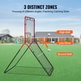 thumbnail image 3 of VEVOR Baseball And Softball Rebounder Net 3x4.5 ft PitchBack 3-Way Trainer, 3 of 9