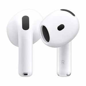 Restored Apple AirPods 4 Wireless Earbuds with Adaptive Audio Bluetooth Earbuds White - Refurbished Fair